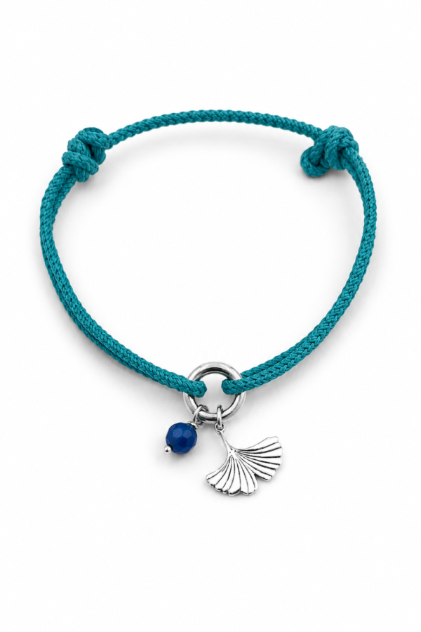 ring charm bracelet “Gingko”
